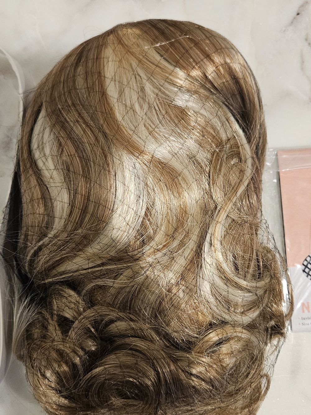 Women’s Blonde Wig with Dark Roots
